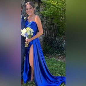 Sherri Hill Royal Blue Prom Dress